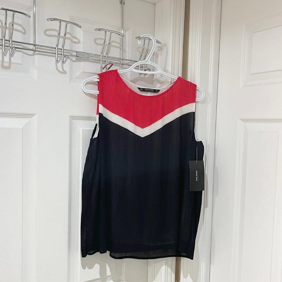 Zara Tops - Zara Pleated Sleeveless Top